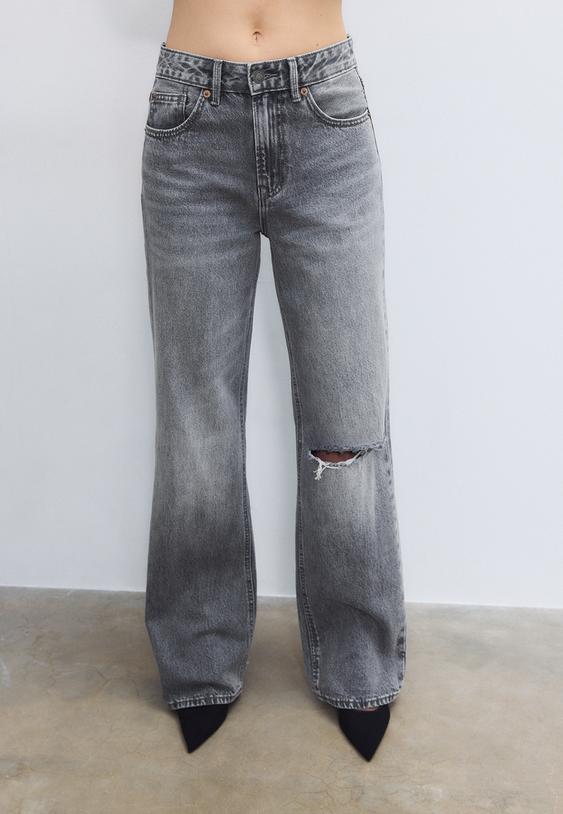 Stradivarius D92 Straight Fit, Bő Szárú Farmernadrág 0-726 38