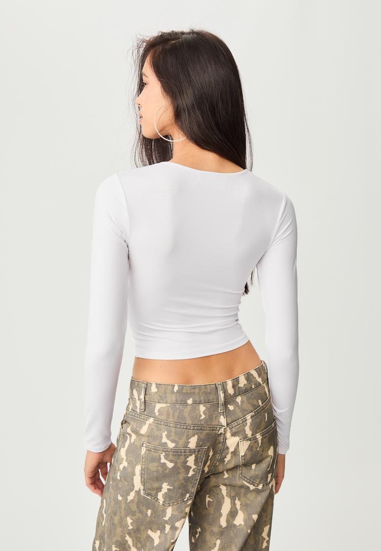 polyamide t shirt met lange mouw