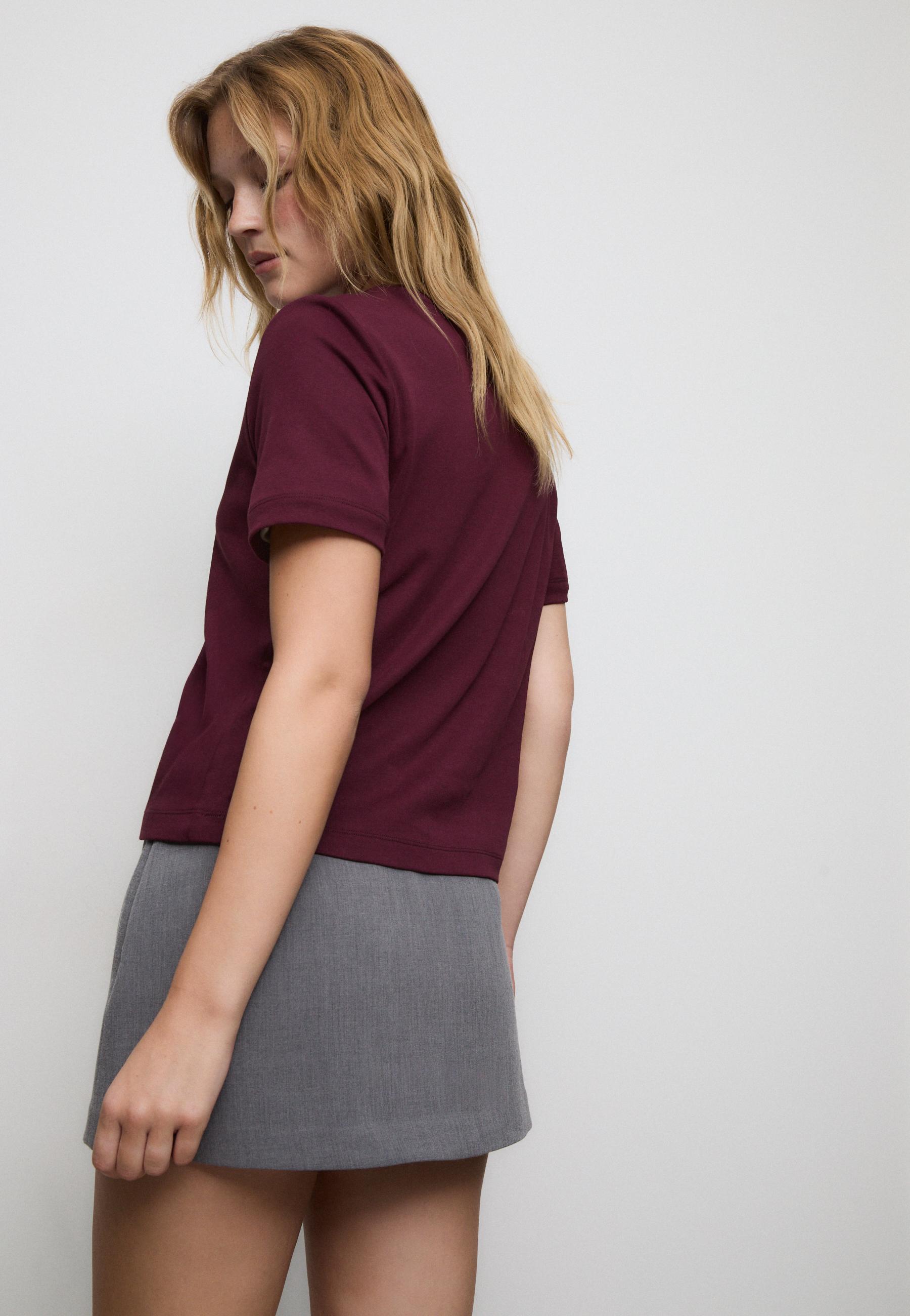 Basic regular fit kalın tişört - Görsel 9
