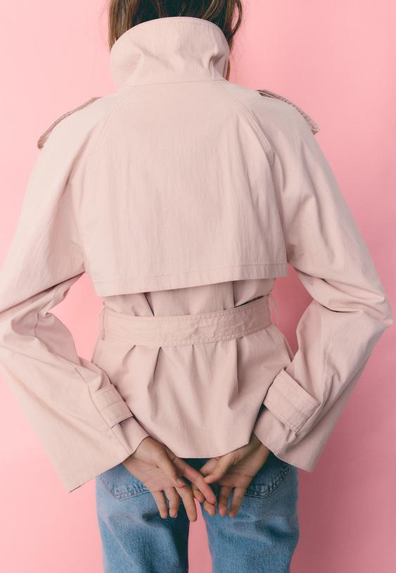 trench collo alto cintura