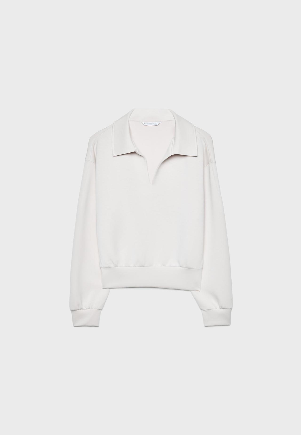 Soft-touch sweatshirt — Stone