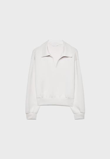 Soft-touch sweatshirt — Stone 7