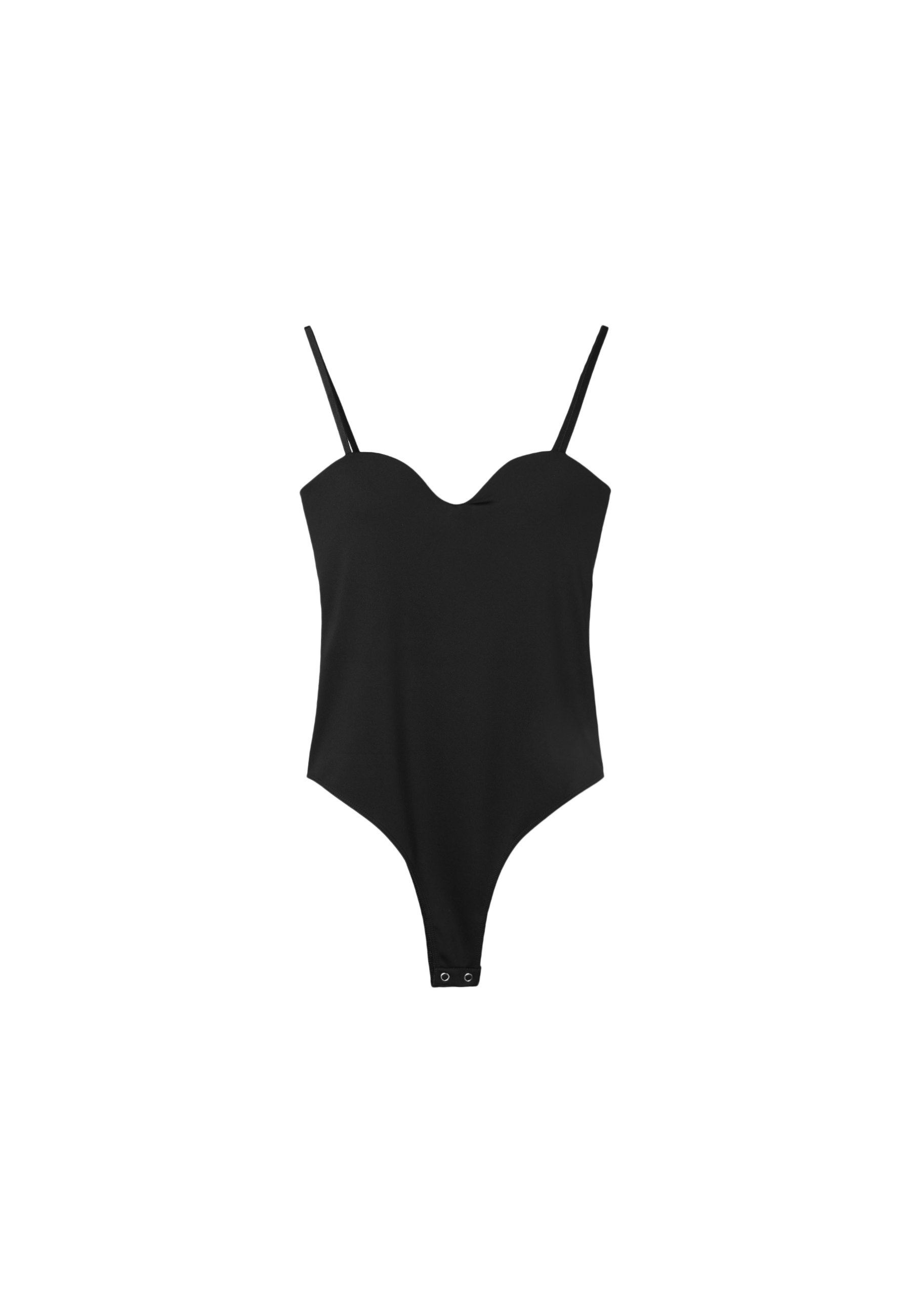 Padded cup bodysuit — Black