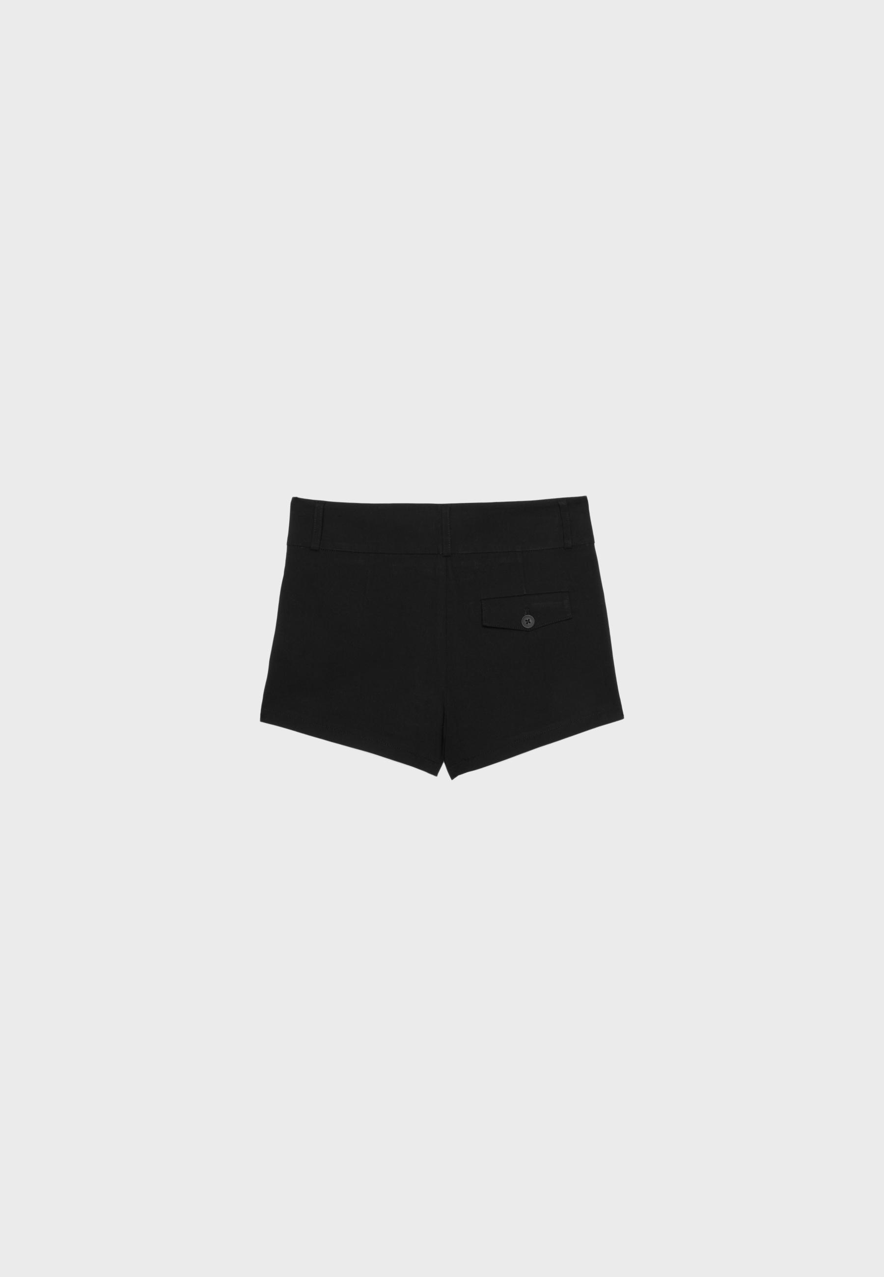 Bengalina mini shorts — Black