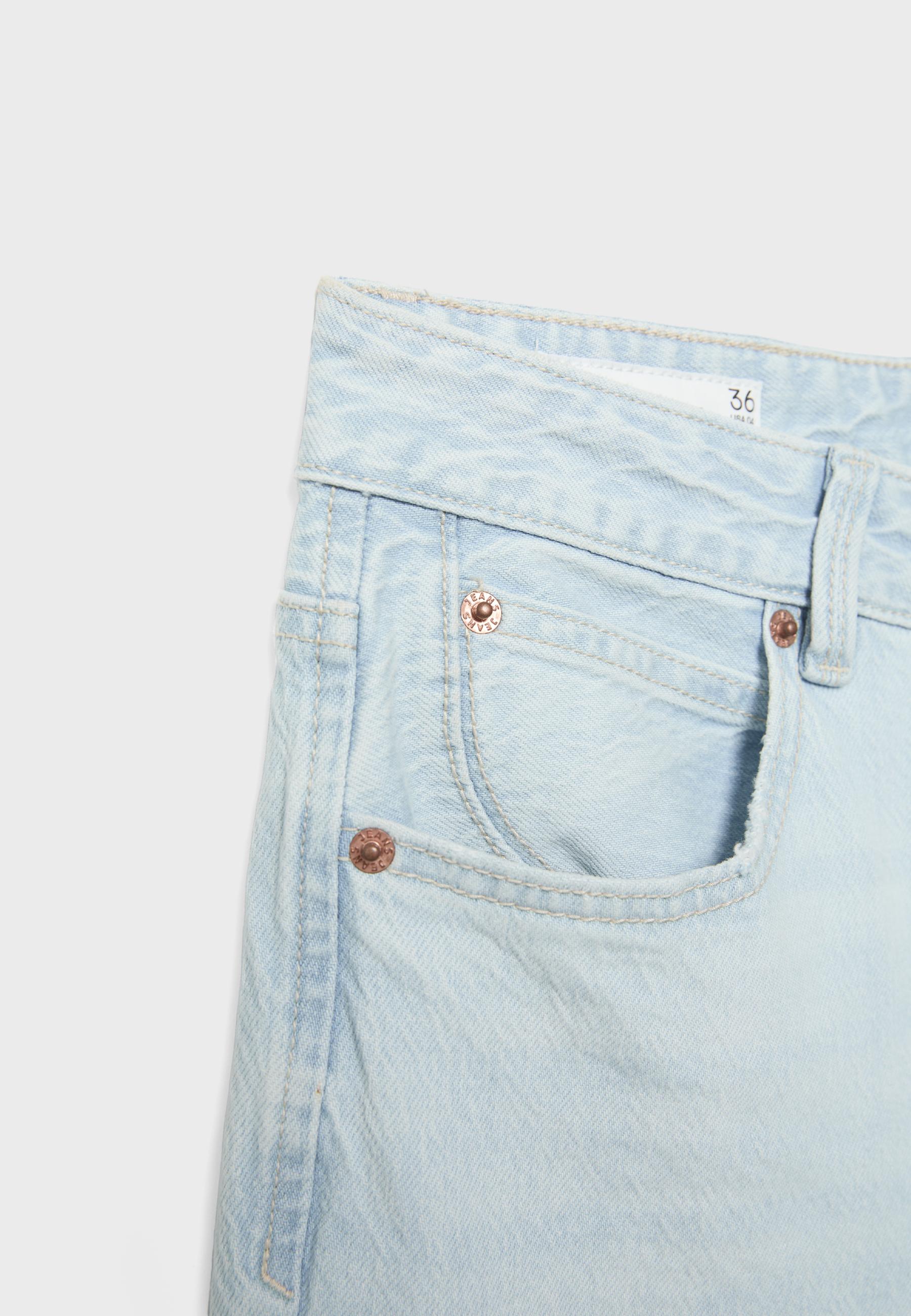 D98 vintage effect straight-leg jeans — LIGHT BLEACH