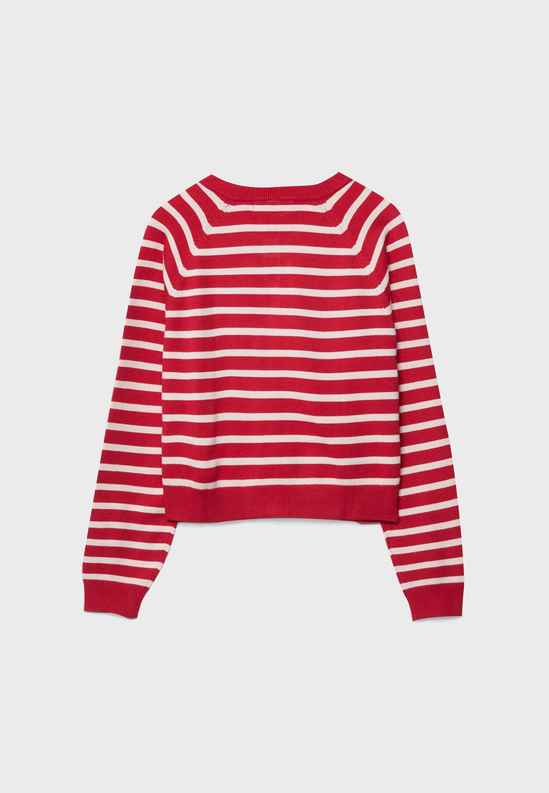 Reglan kollu düğmeli triko hırka - Görsel 7