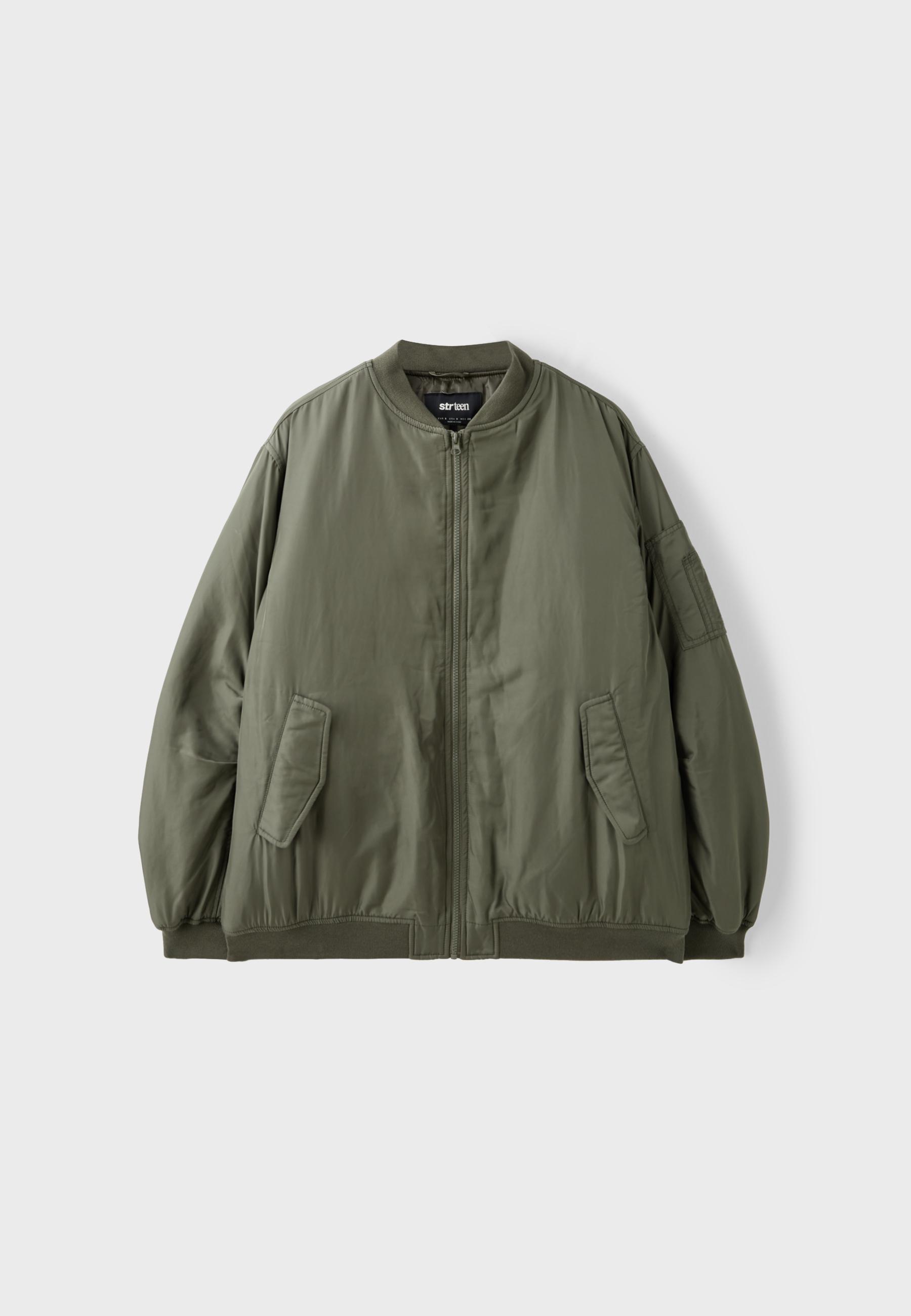 Oversize bomber jacket — Khaki