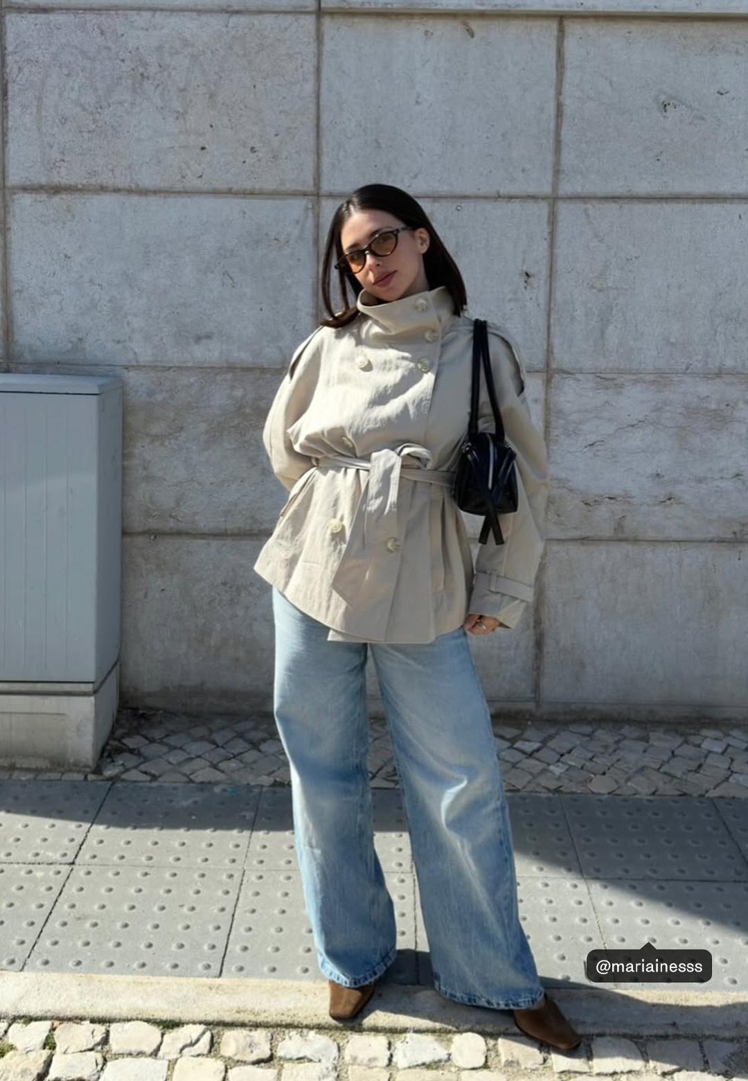 Low-rise wide-leg jeans with star detail — OVERDYED BLUE DENIM