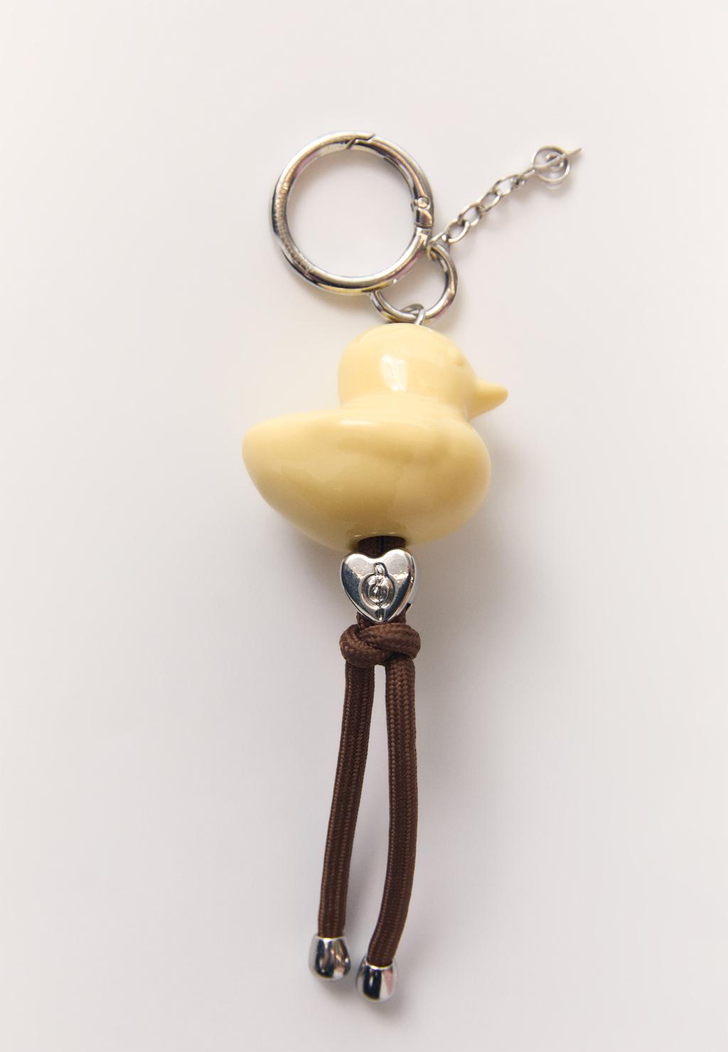 Duck charm keyring