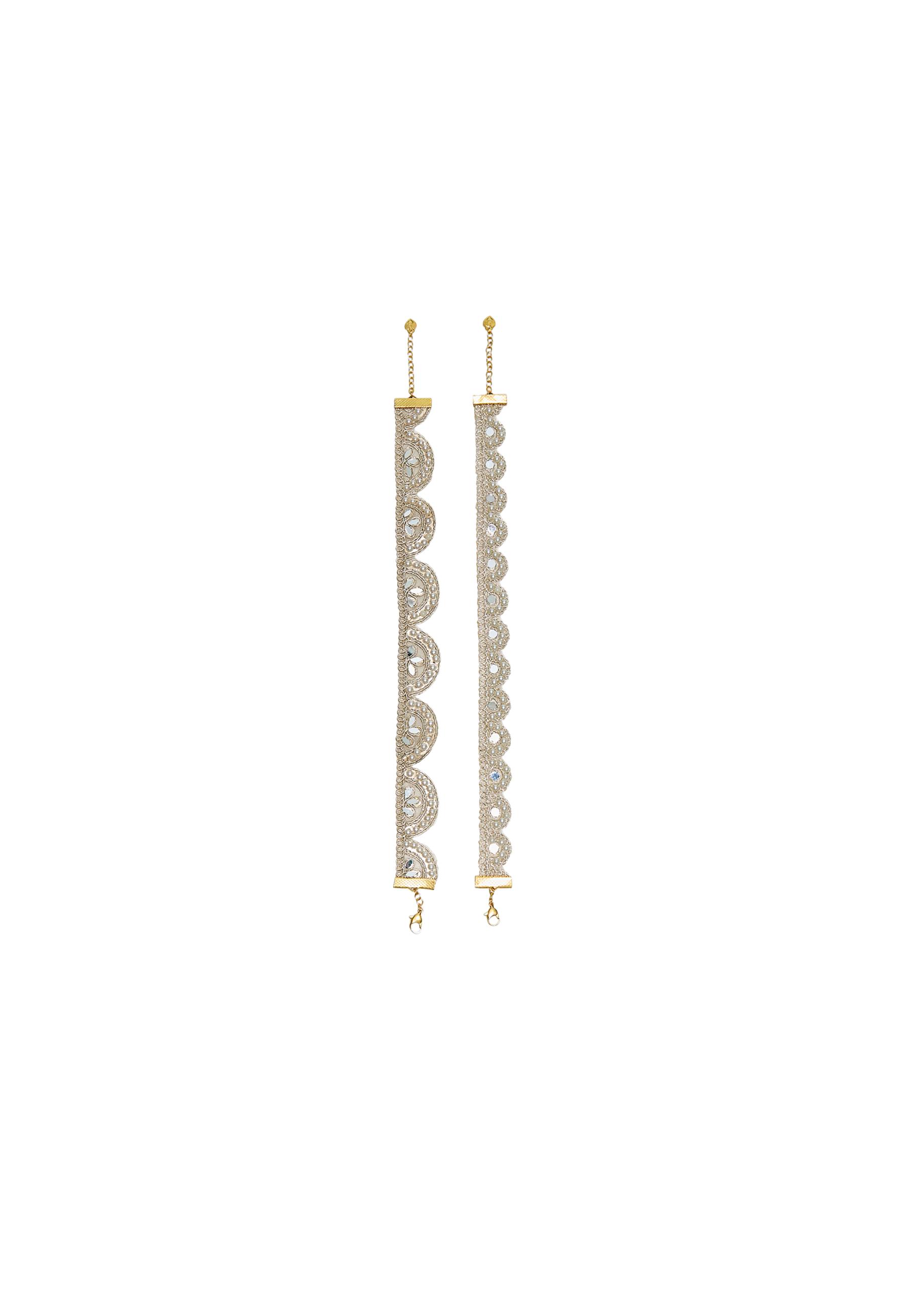 Set of 2 mirror choker necklaces — Gold