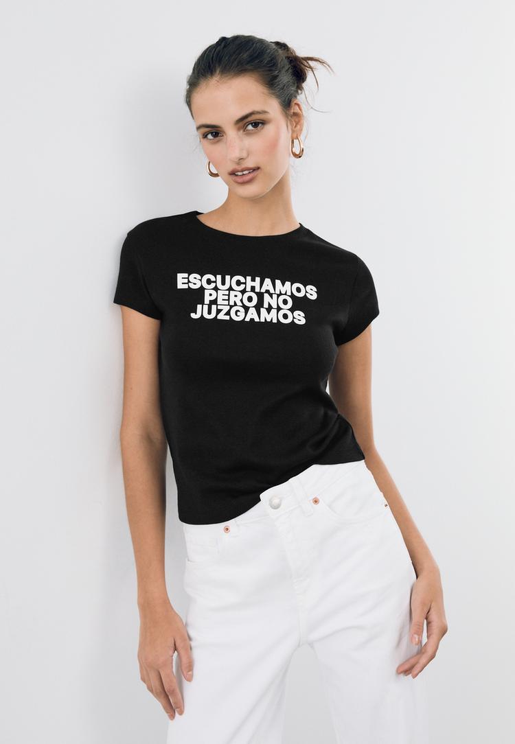 t shirt ajuste texte