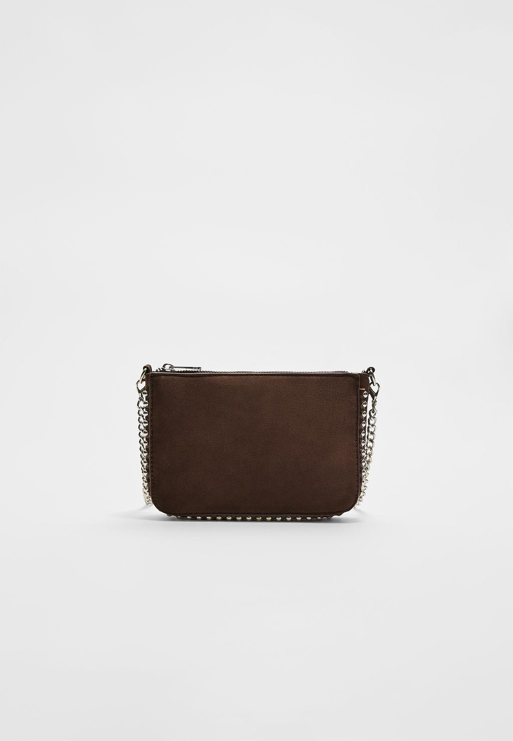 Mini-sac petites perles effet daim