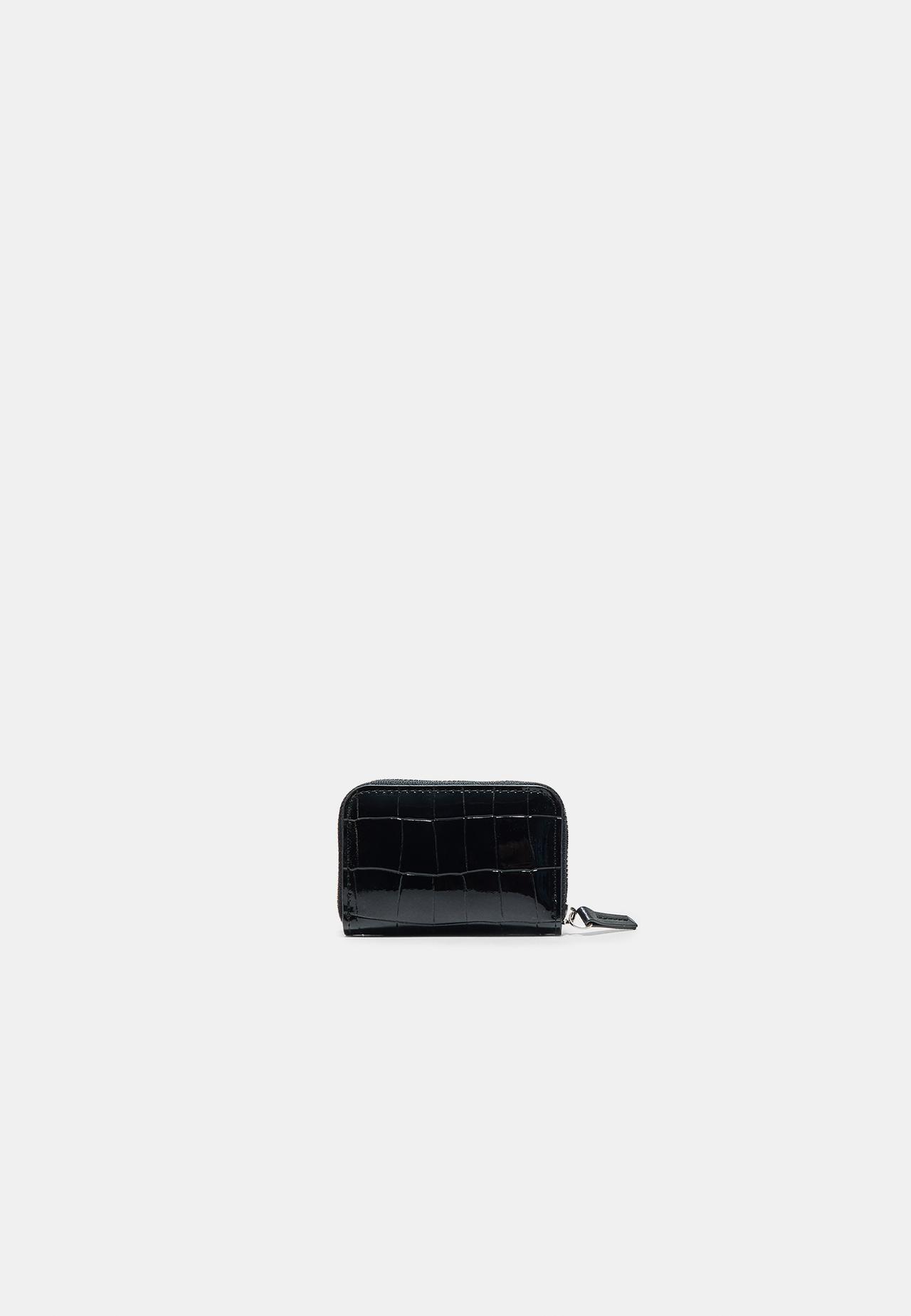 Zip-up purse — Black