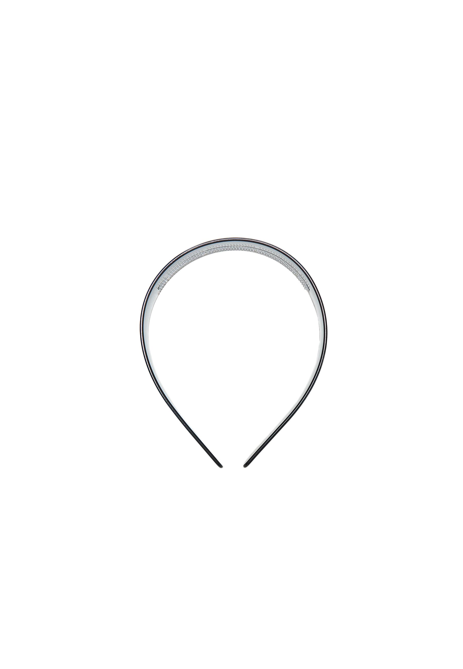 Rigid headband with comb — Black