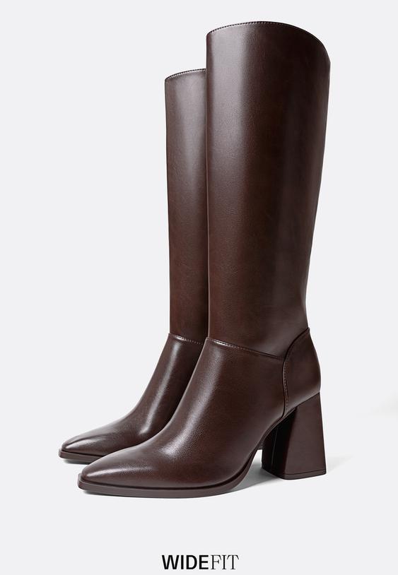 hoge laarzen met hak