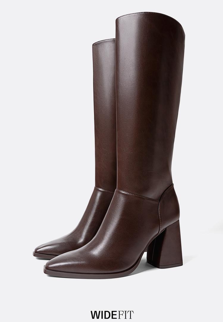 hoge laarzen met hak