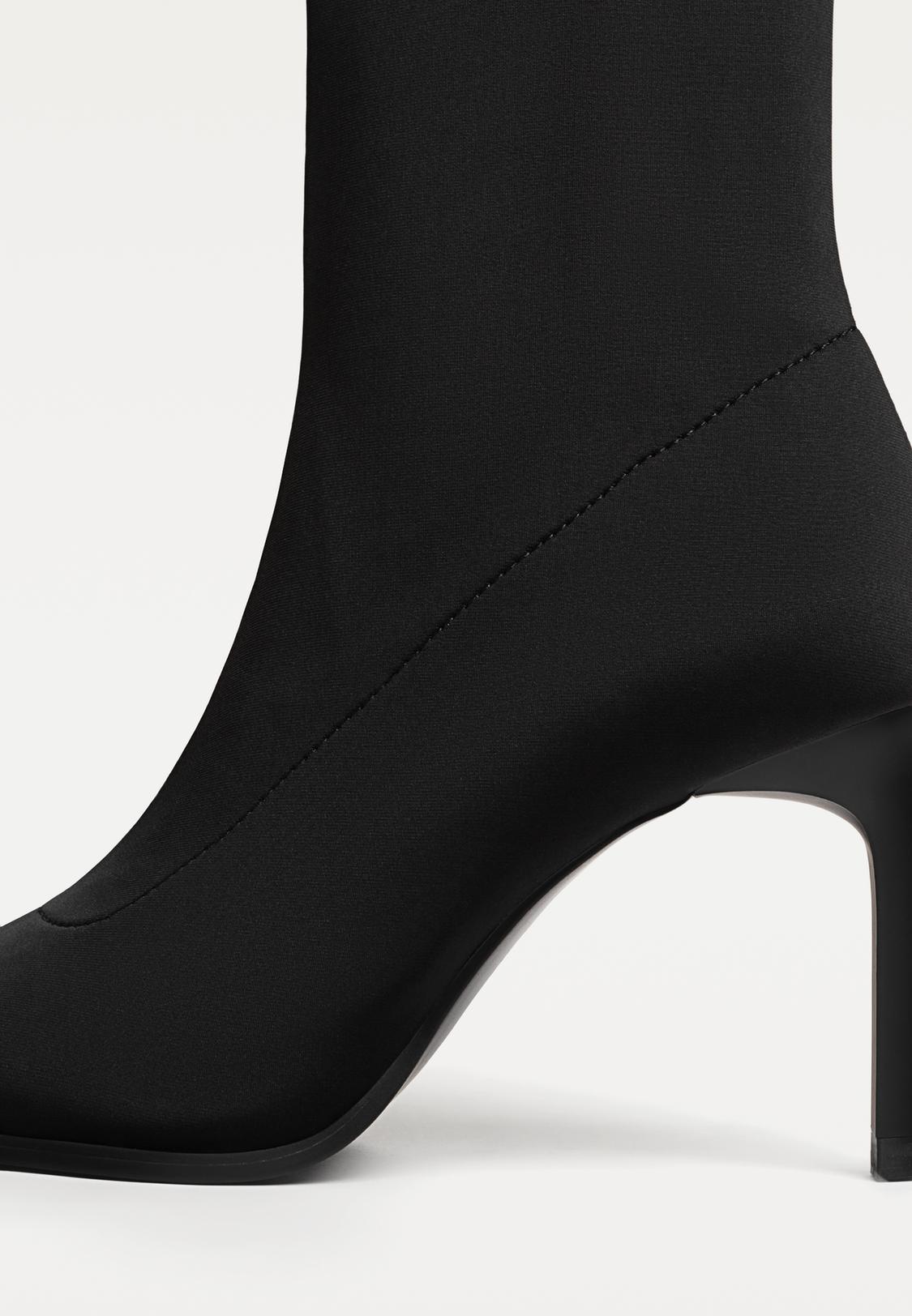 Fabric ankle boots with stiletto heel Women's fashion