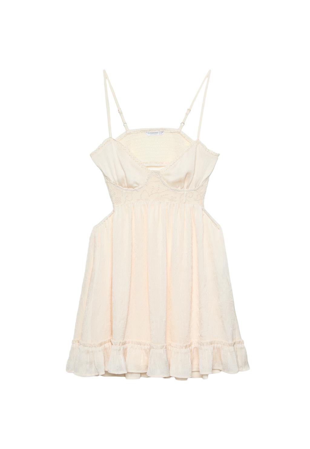 Short flowing ruffled dress