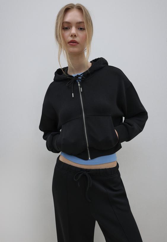 sudadera cremallera tacto suave