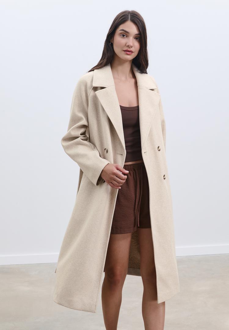 abrigo trench tacto suave