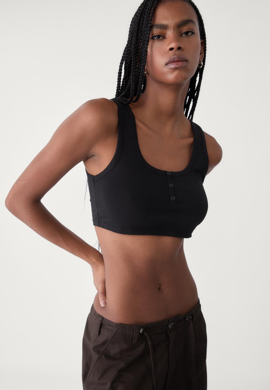 Crop Top Modelos De Sostenes Bralette Kita Bralette Crop Top Black