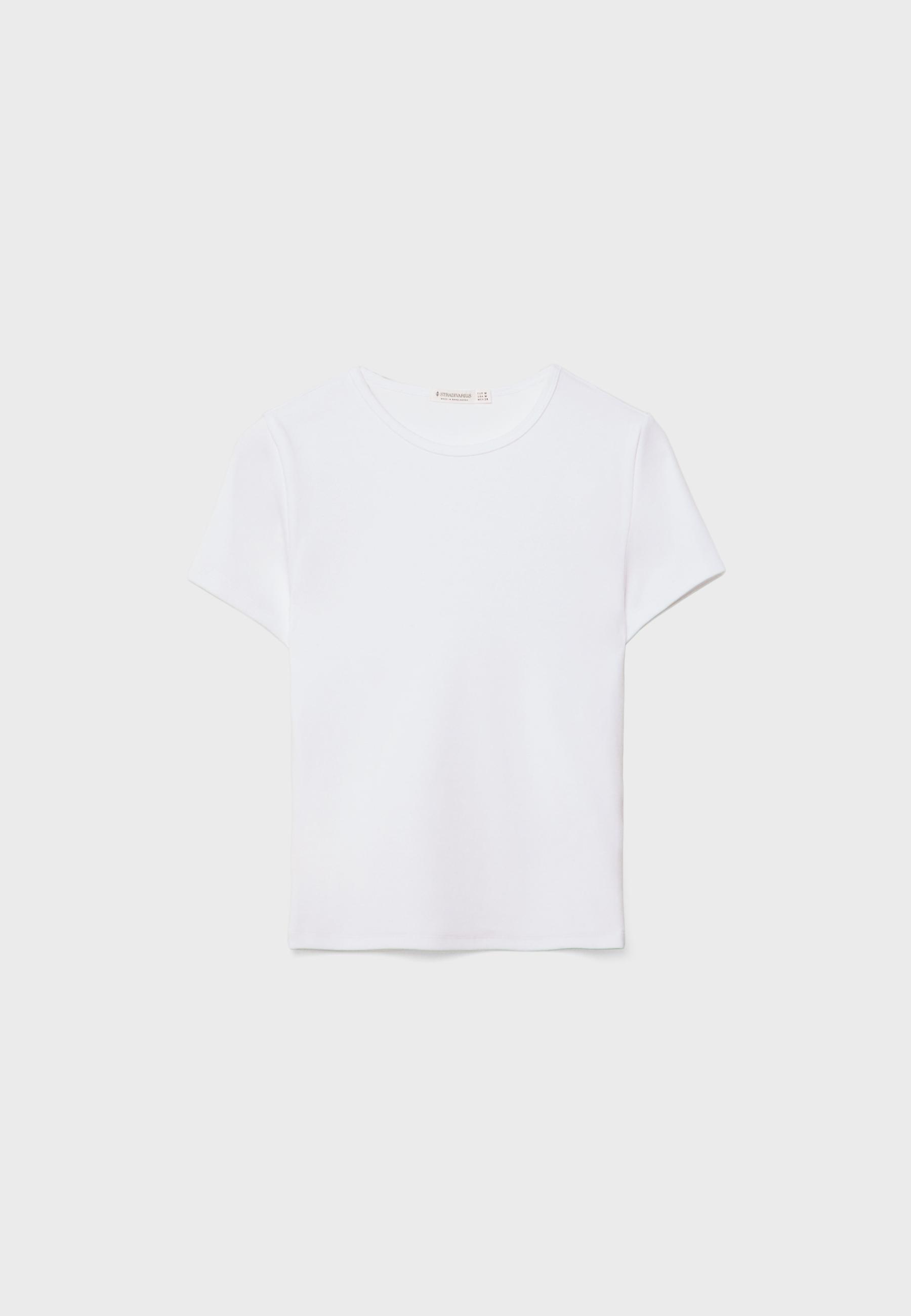 Basic slim fit T-shirt — White