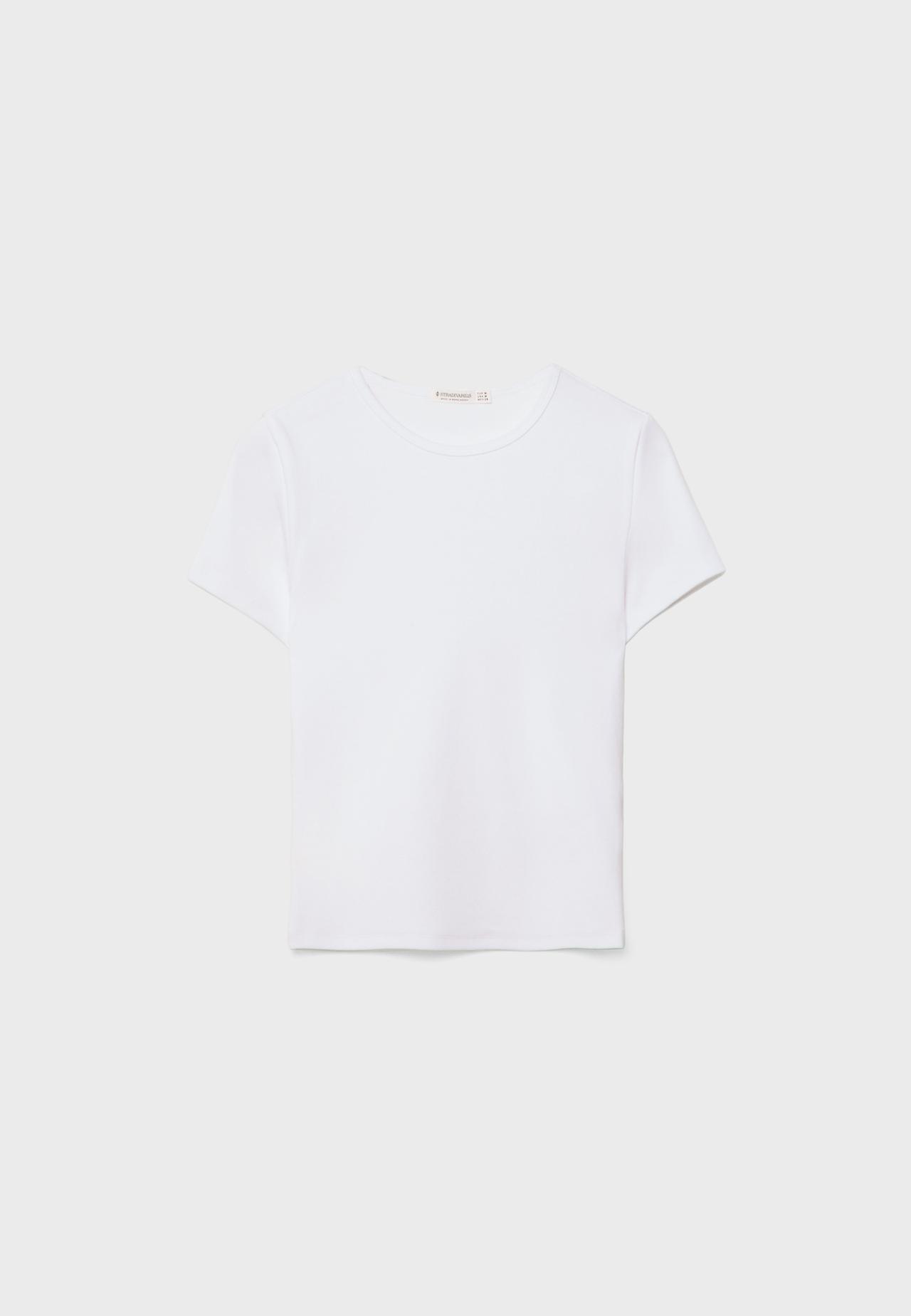 Basic slim fit T-shirt — White