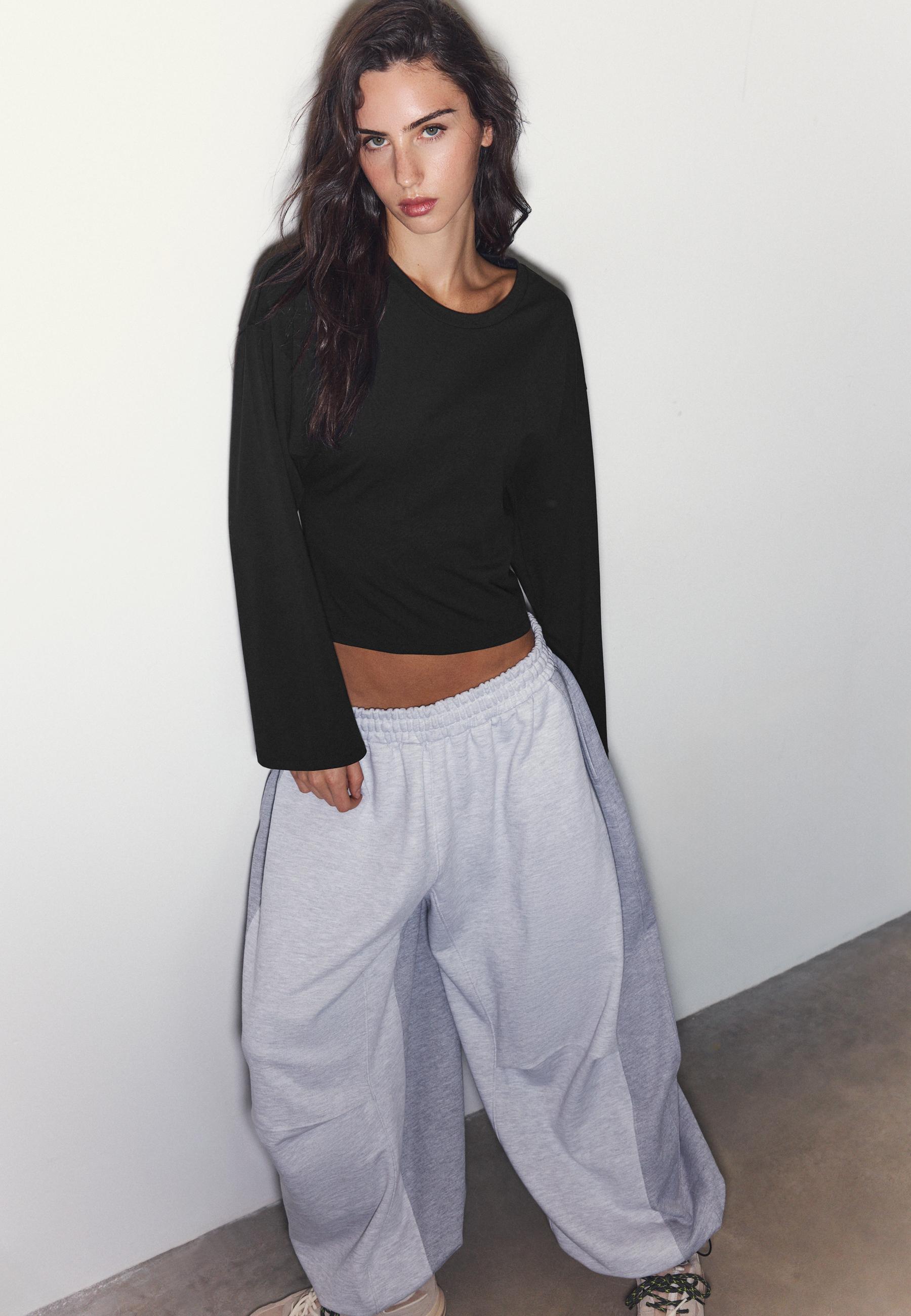 Kimono sleeve T-shirt — Black