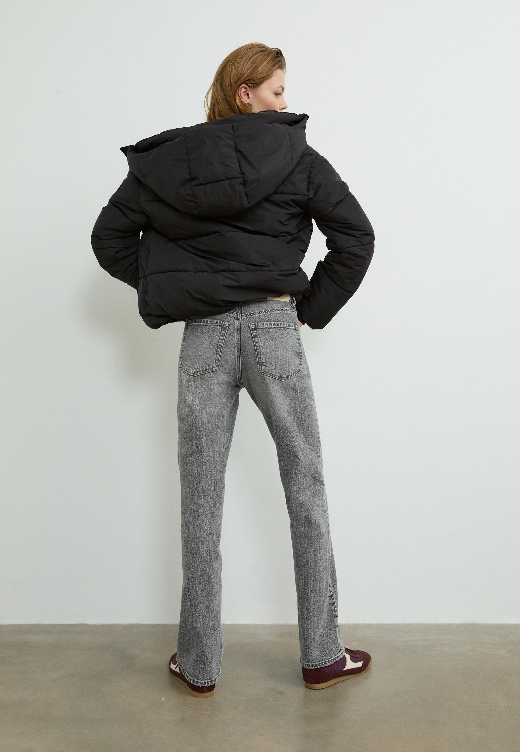 D98 vintage effect straight-leg jeans — DARK GREY DENIM WASH