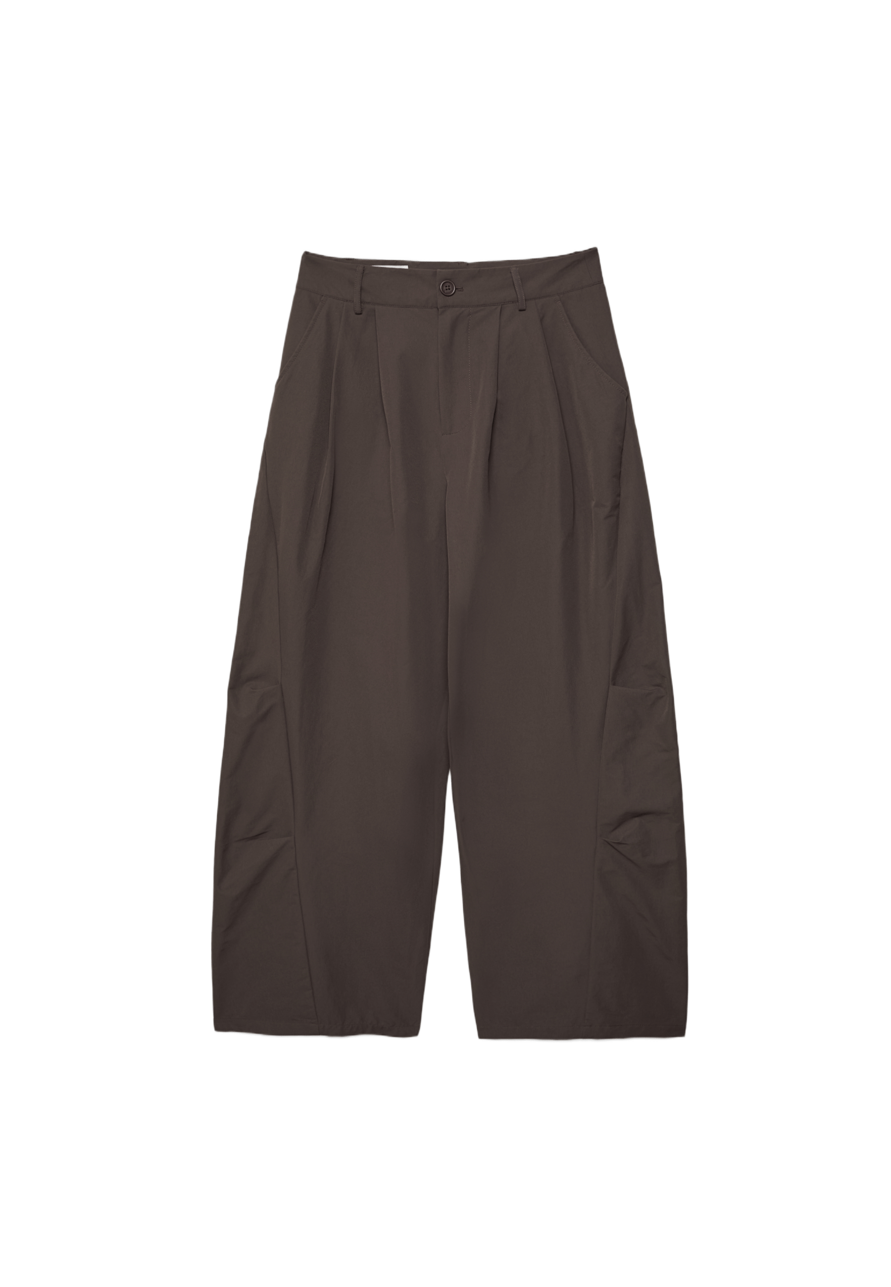 Barrel smart trousers — Brown