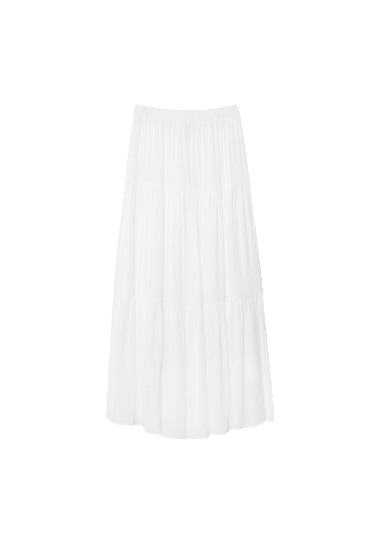 Boho midi skirt — White