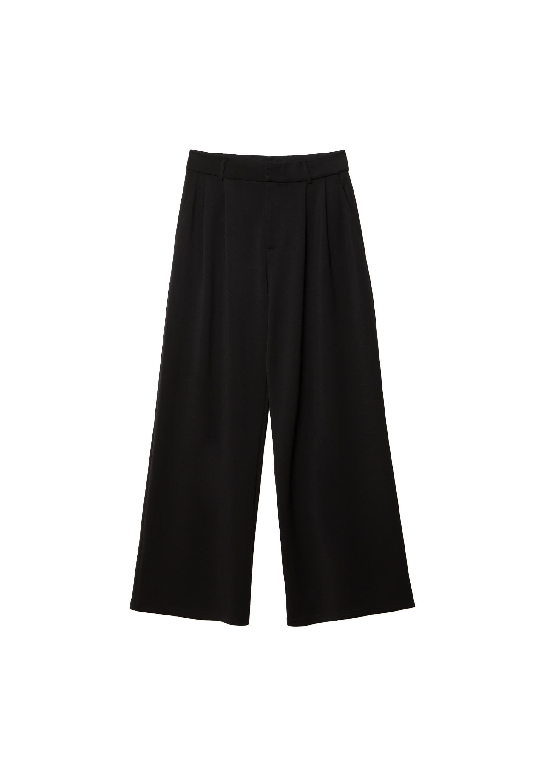 Soft-touch smart trousers — Black