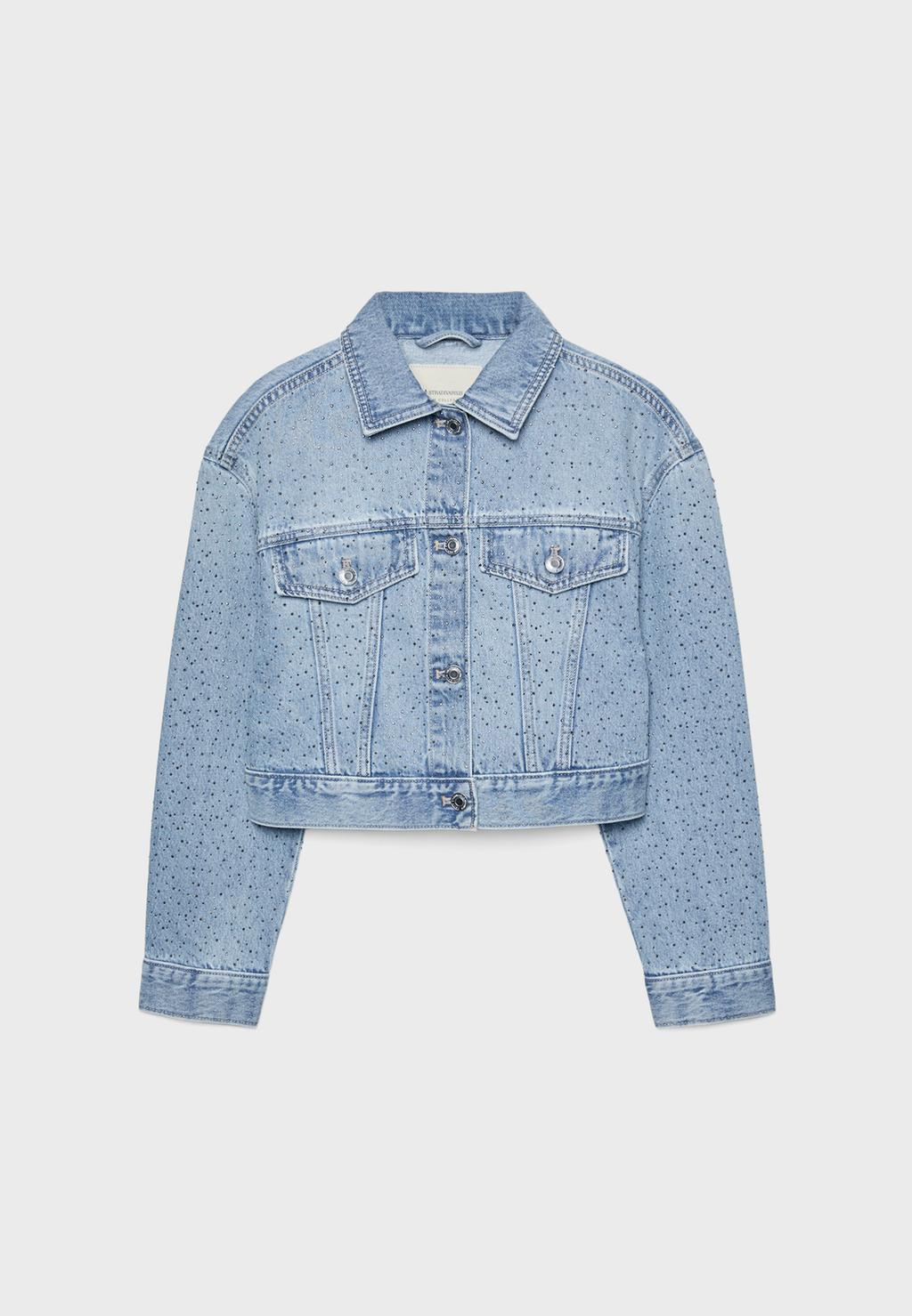 Shimmer denim jacket