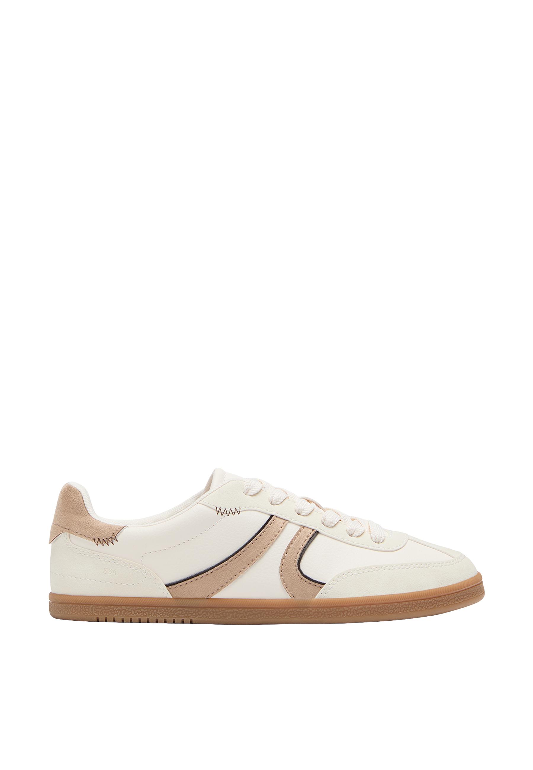 S011 Basic retro trainers — ECRU