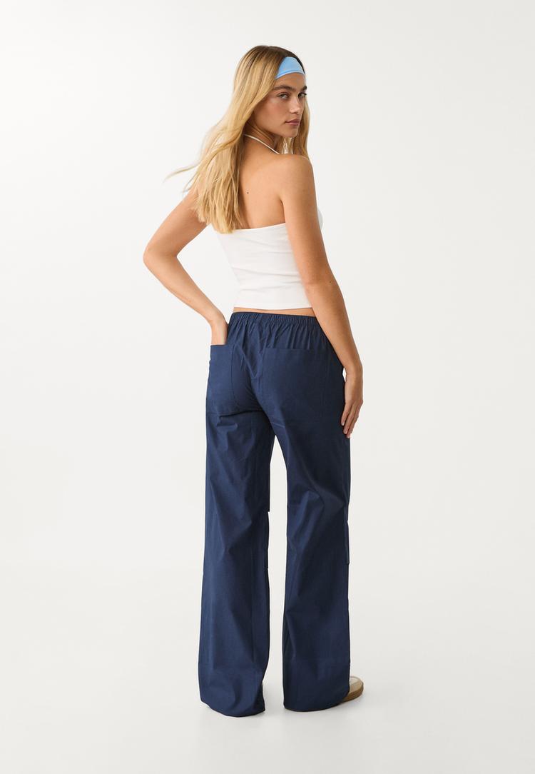 pantalon cintura elastica low waist