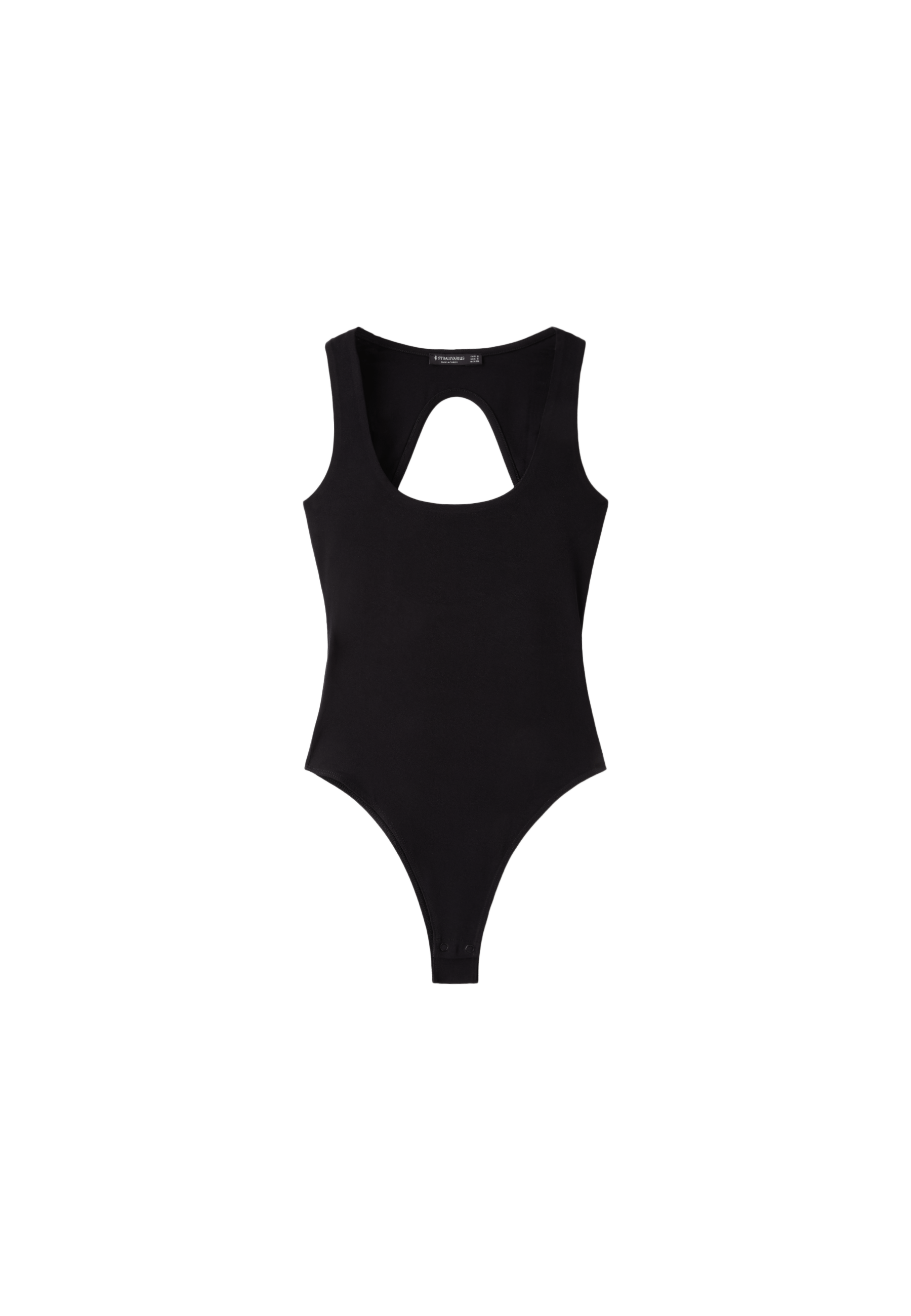Open-back bodysuit — Black