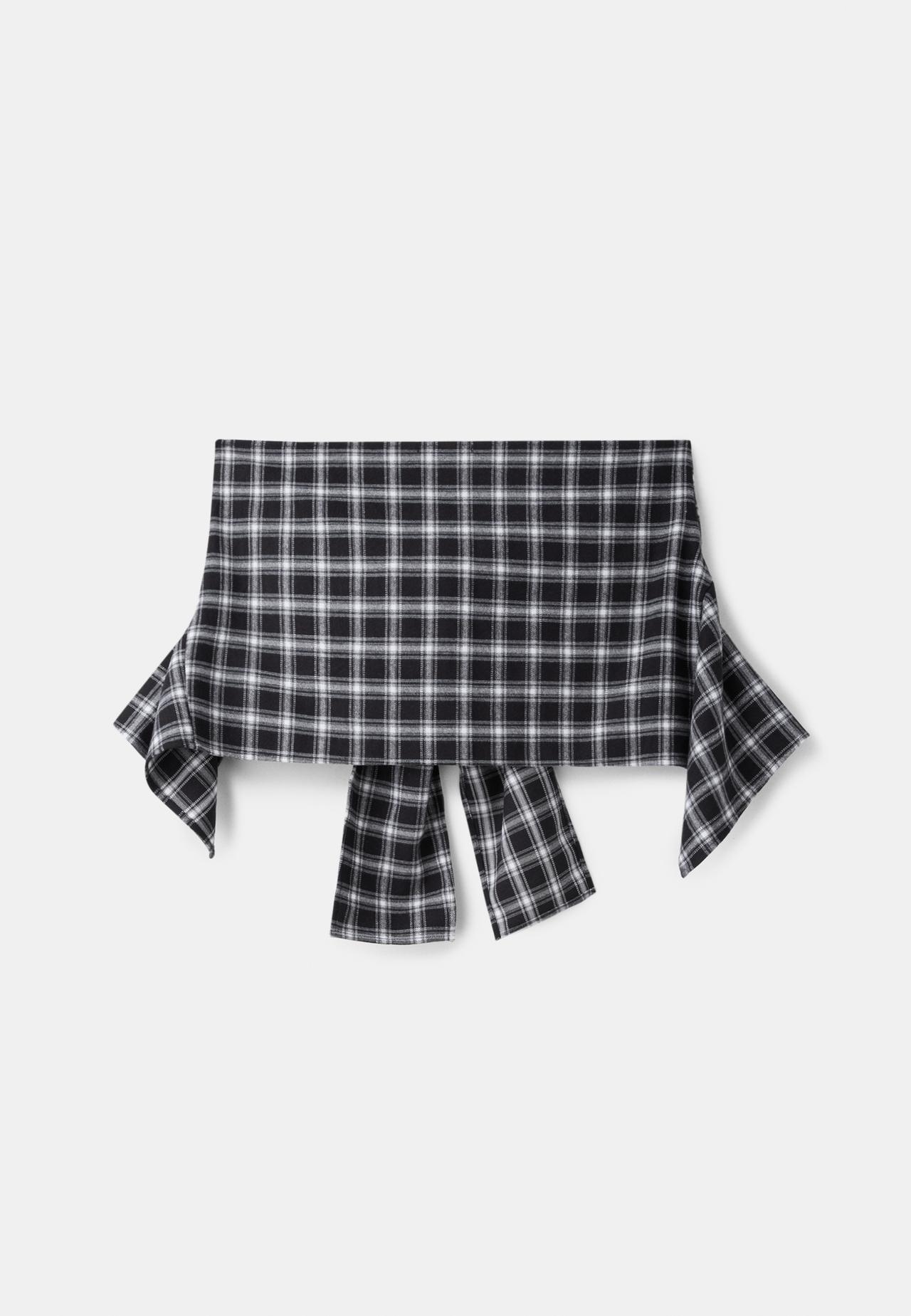 Shirt-style belt — Black