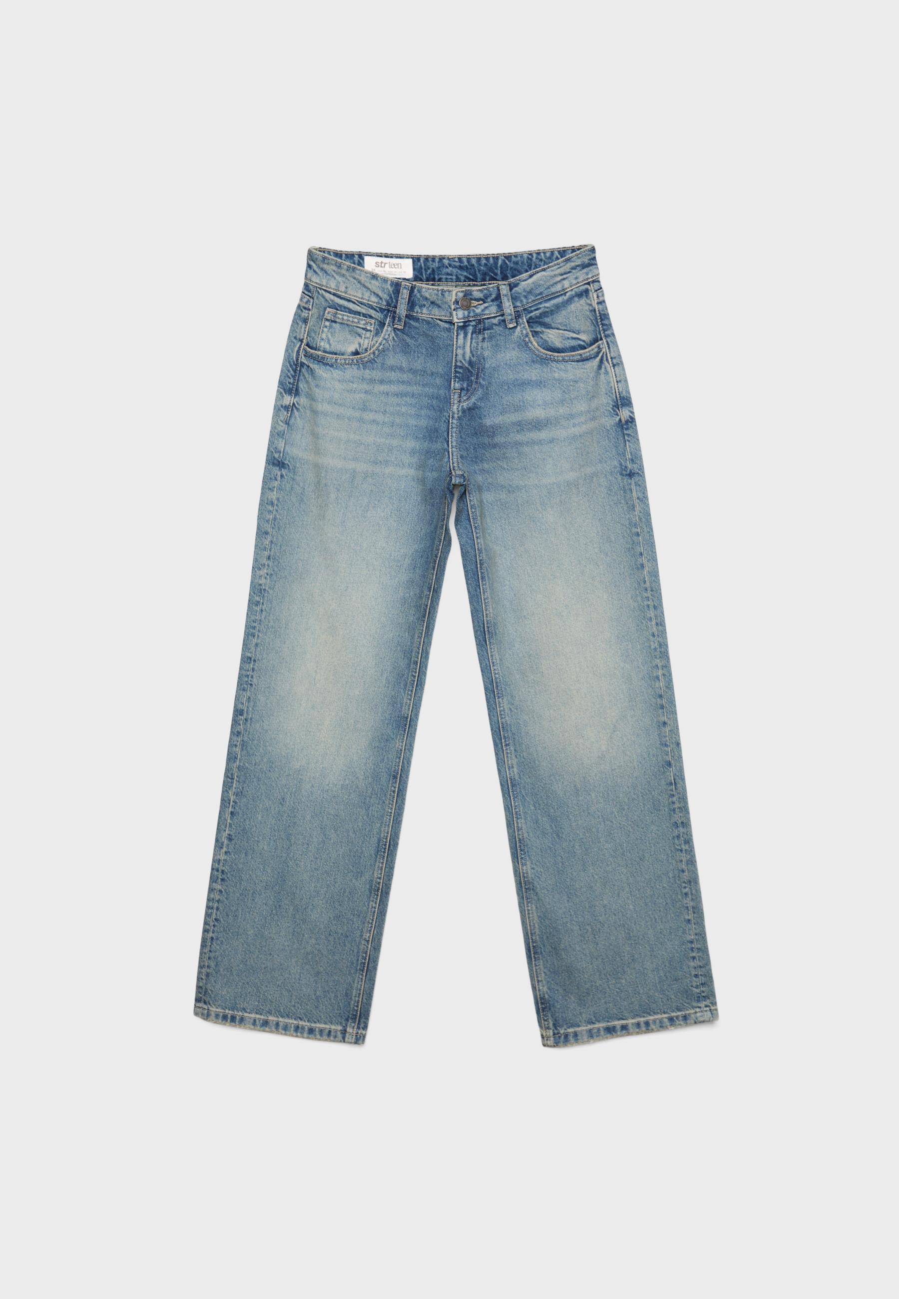 Mid-rise baggy jeans — LIGHT BLEACH