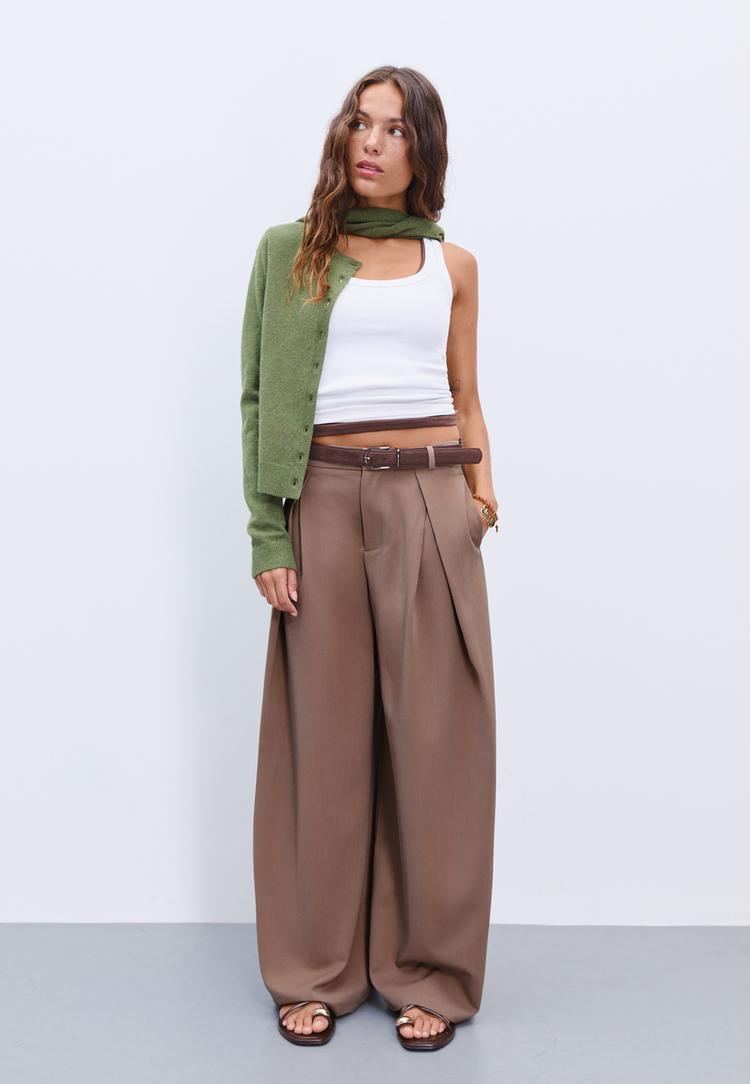 pantalon maxi pinza cinturon