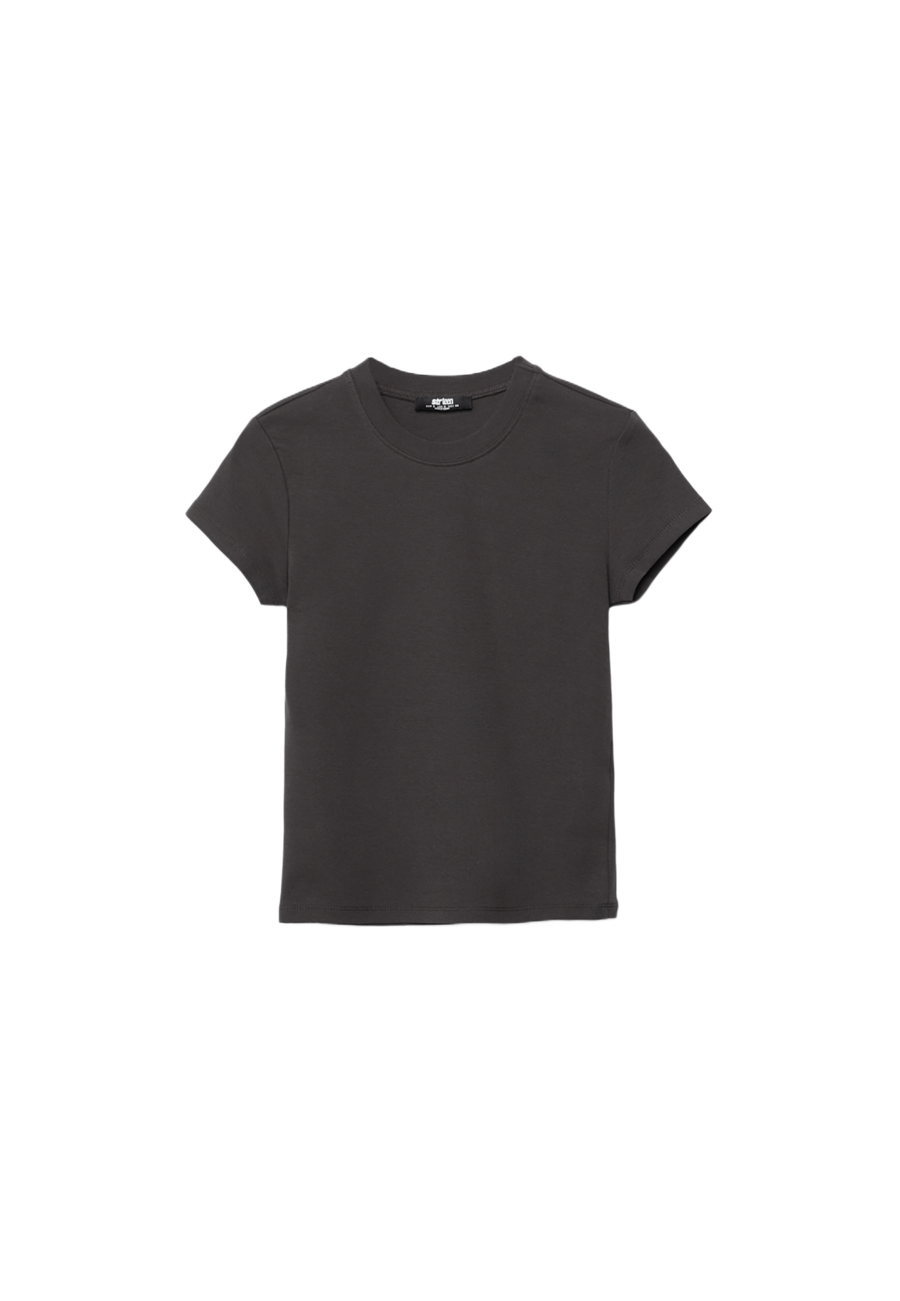 basic kısa kollu bisiklet yaka t-shirt - Görsel 10