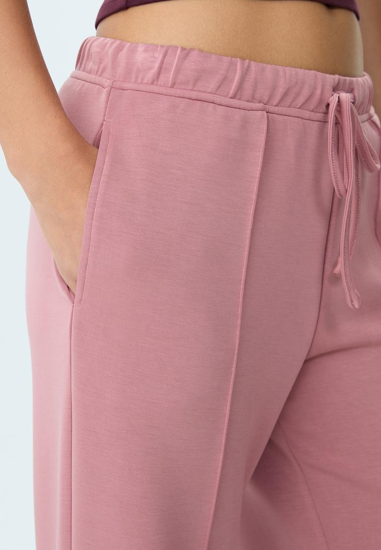 pantalon wide leg nervio tacto suave