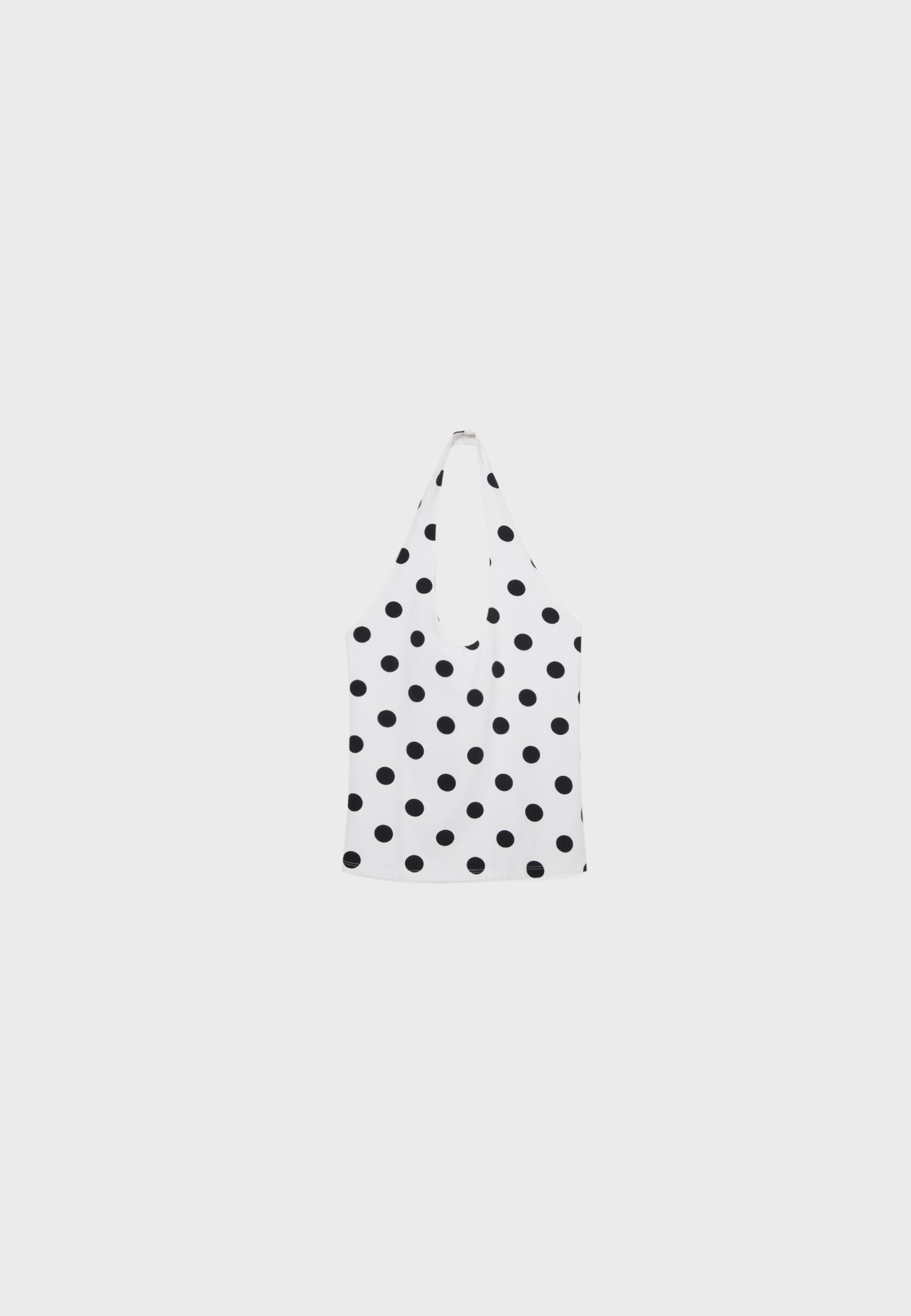 Basic halter top — Ecru
