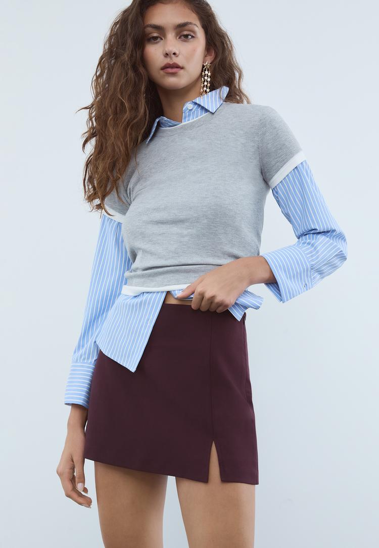 falda pantalon abertura lateral