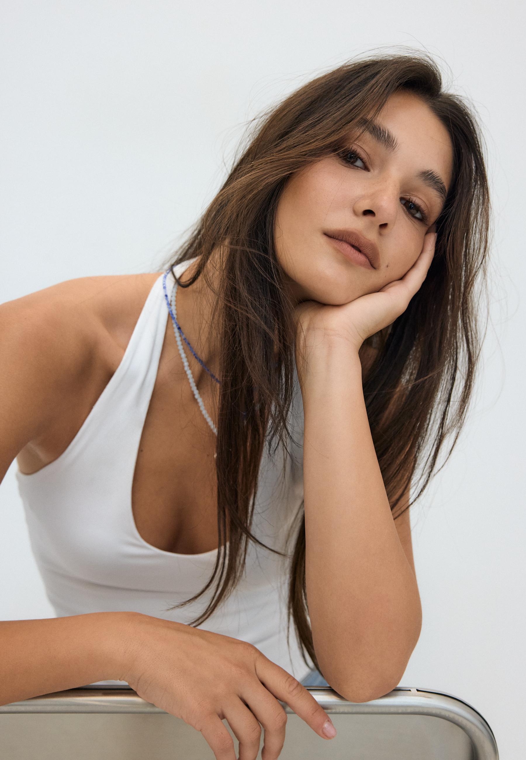 Basic halter top — White