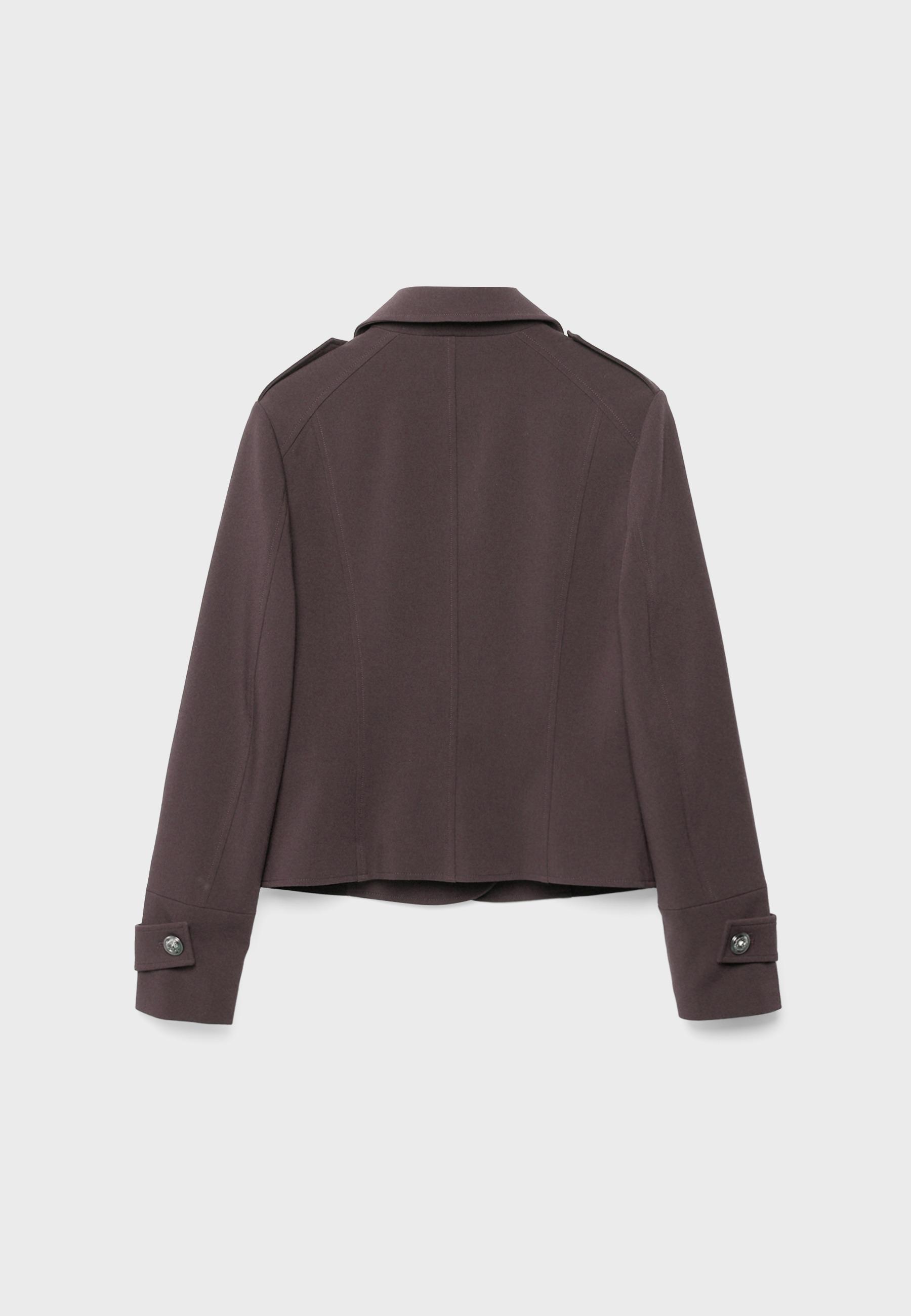 Blazer with engraved buttons — Brown
