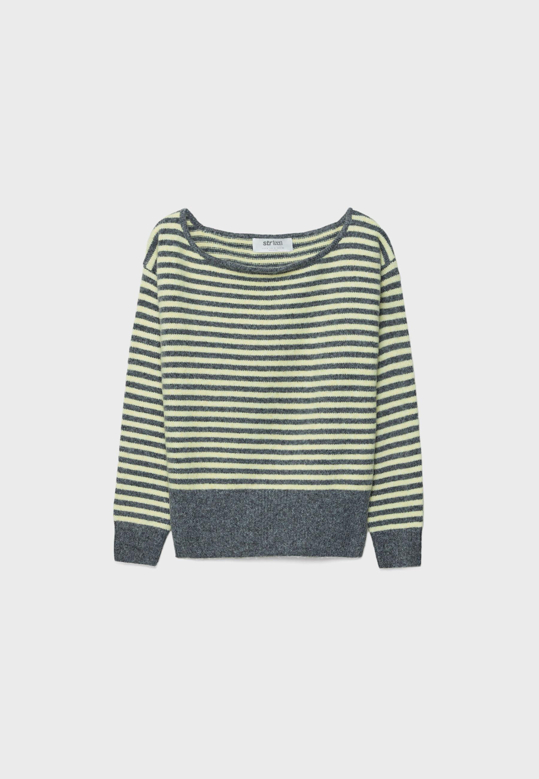 トップス OLD JOE STRIPE BASQUE BOAT NECK SWEATER OLD JOE STRIPE BASQUE BOAT NECK SWEATER