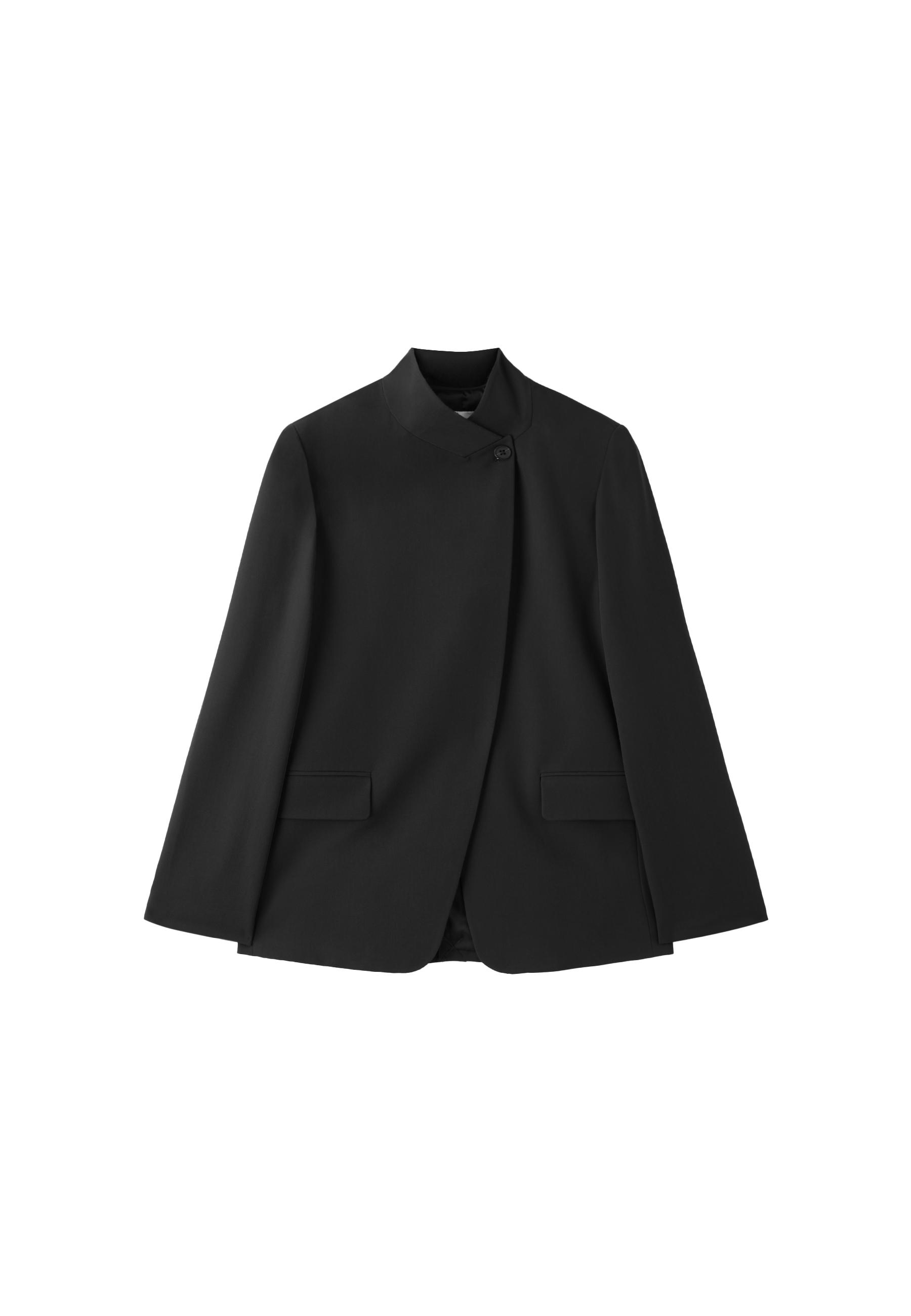 Asymmetric blazer — Black