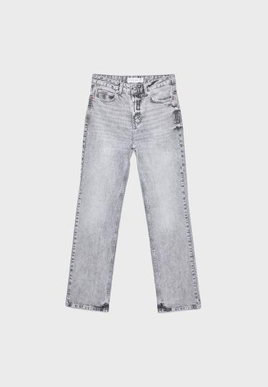 D98 Straight leg Vintage Effect Jeans Women s Fashion Stradivarius d98-straight-leg-vintage-effect-jeans-women-s-fashion-stradivarius