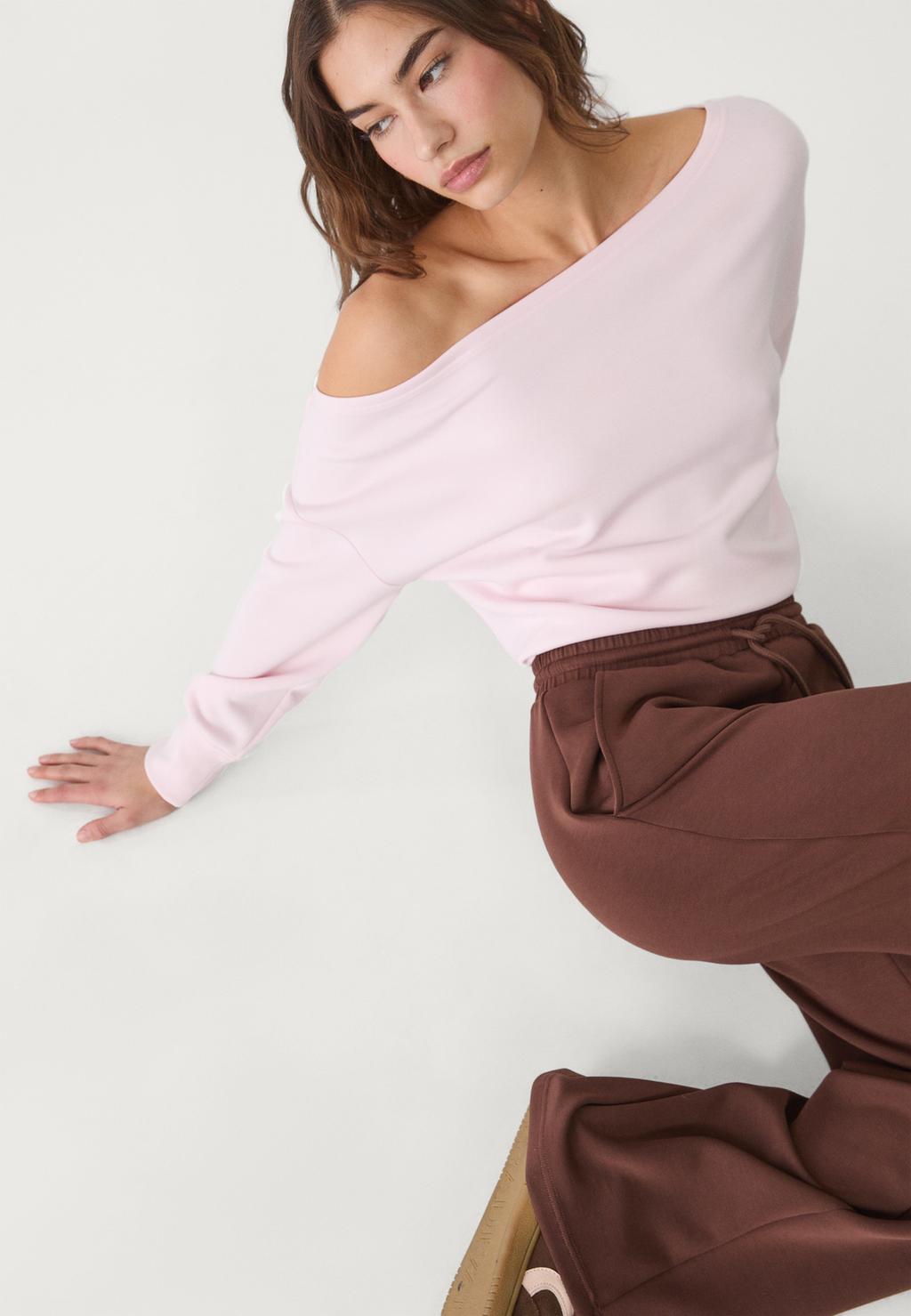 Pantalón palazzo tacto suave