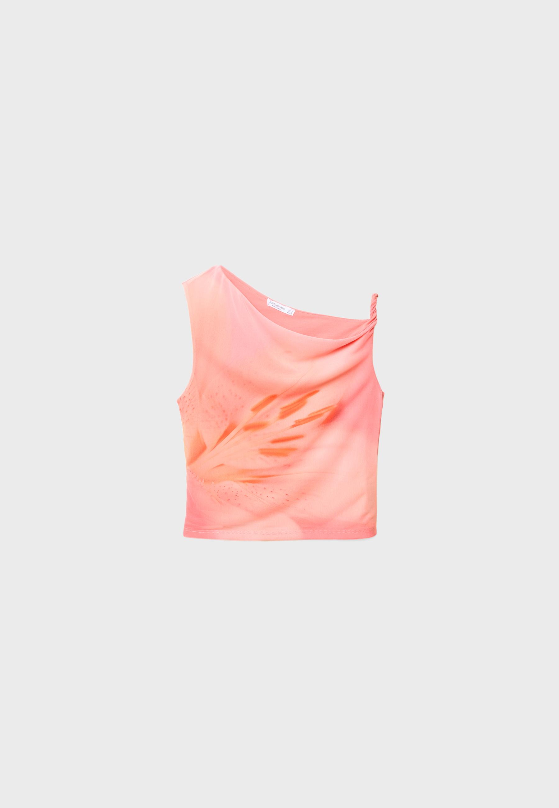 POPPY PINK WAVE TULLE TOPS あさぎーにょ